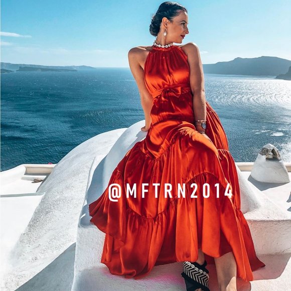 Zara Dresses & Skirts - BLOGGER FAVE!!! ZARA Red Halter Maxi Dress*